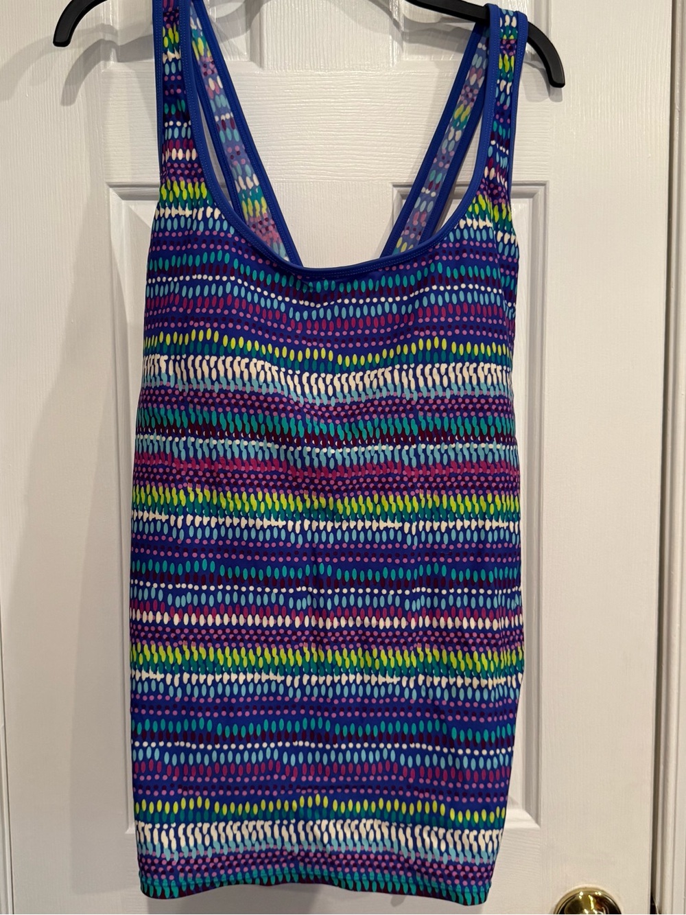 Women's Swimsuit Cross back Top- 24W Tropical escape- Colorful- Side Ties